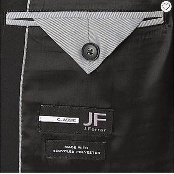 J. Ferrar Ultra Comfort Mens Stretch Fabric Classic Fit Suit Jacket Size 40 SH - Picture 4 of 4